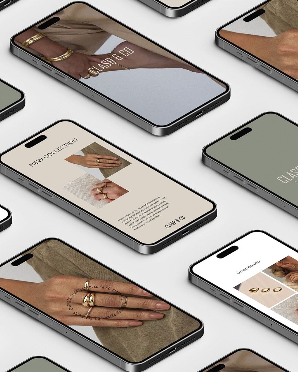 Social-Media-Content-Planung auf mehreren Smartphones